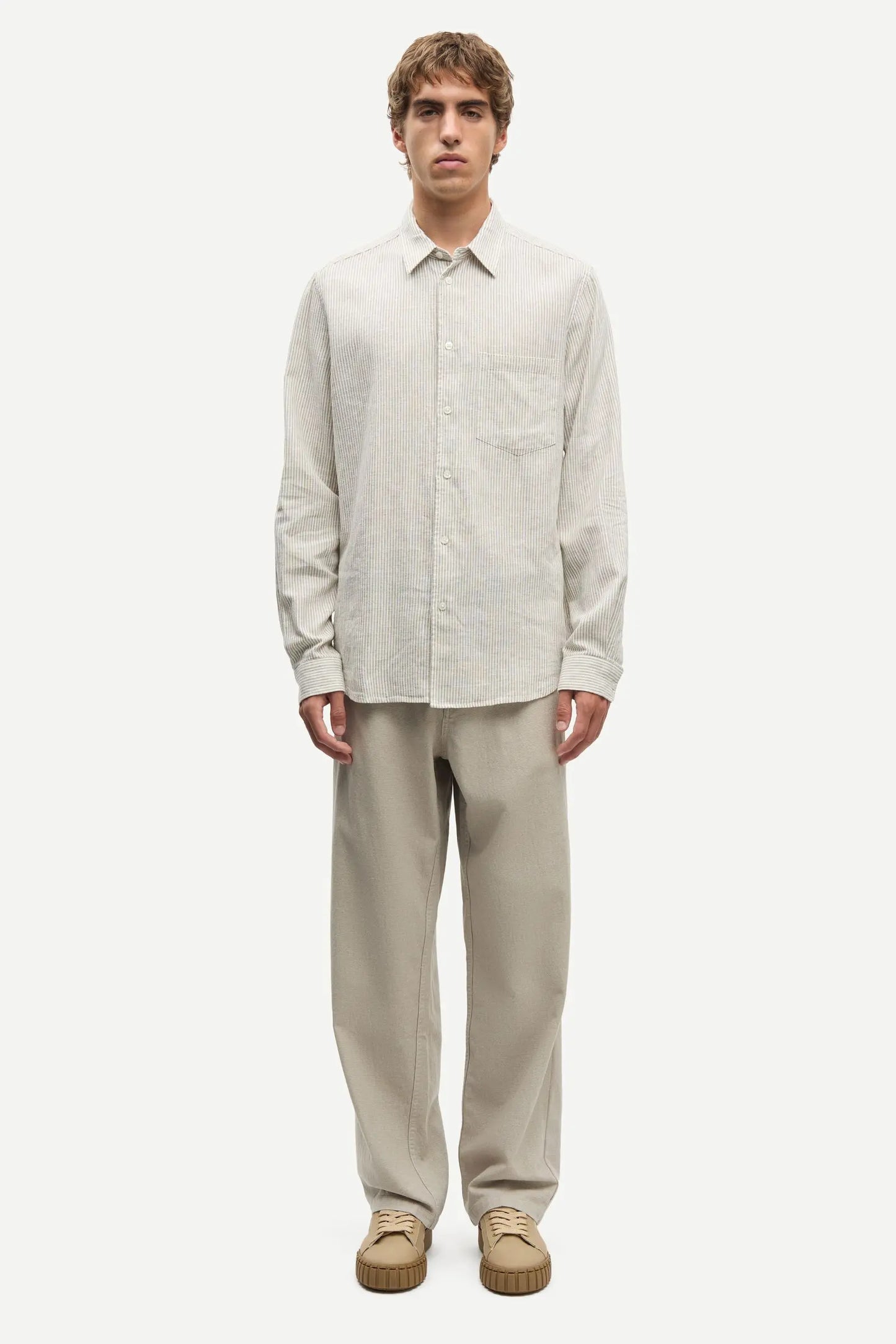 Samsøe Samsøe - Saliam Shirt, Aluminium Stripe