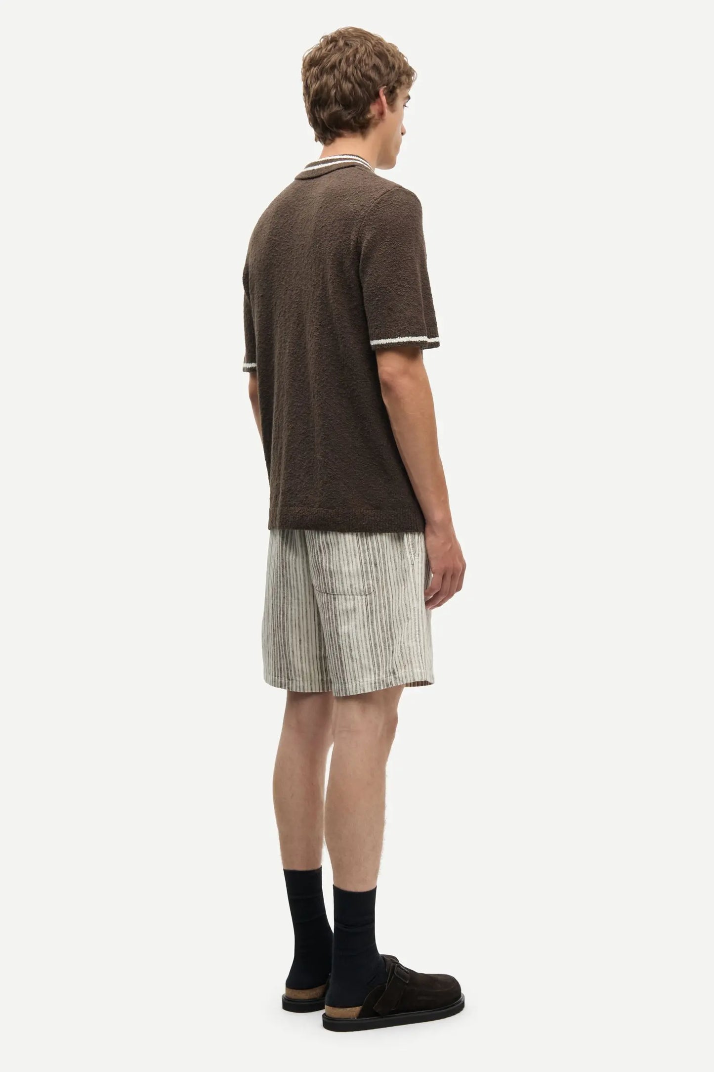 Samsøe Samsøe - Sajabari Fly Shorts, Brown Stripe