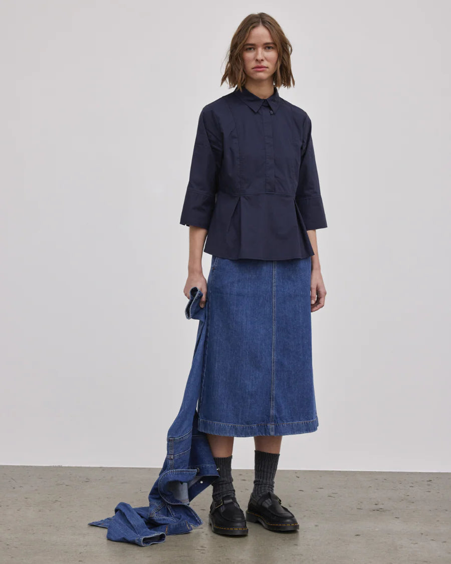 Esmé Studios - Rimmi Blouse, Blue Nights