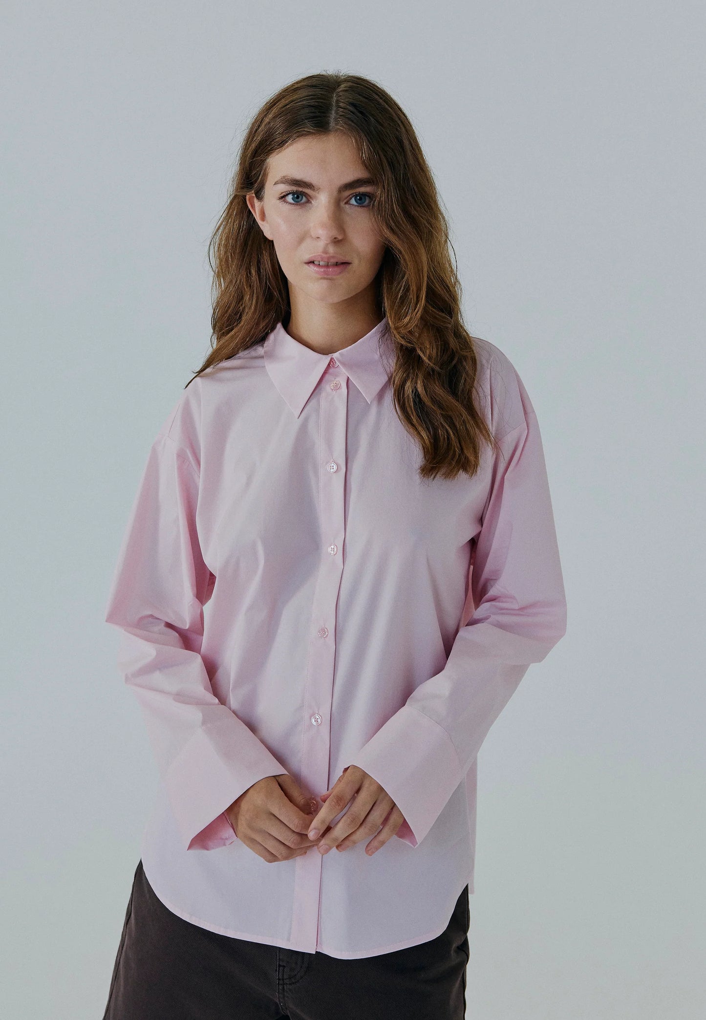 NORR - Betty Button Shirt, Light Pink