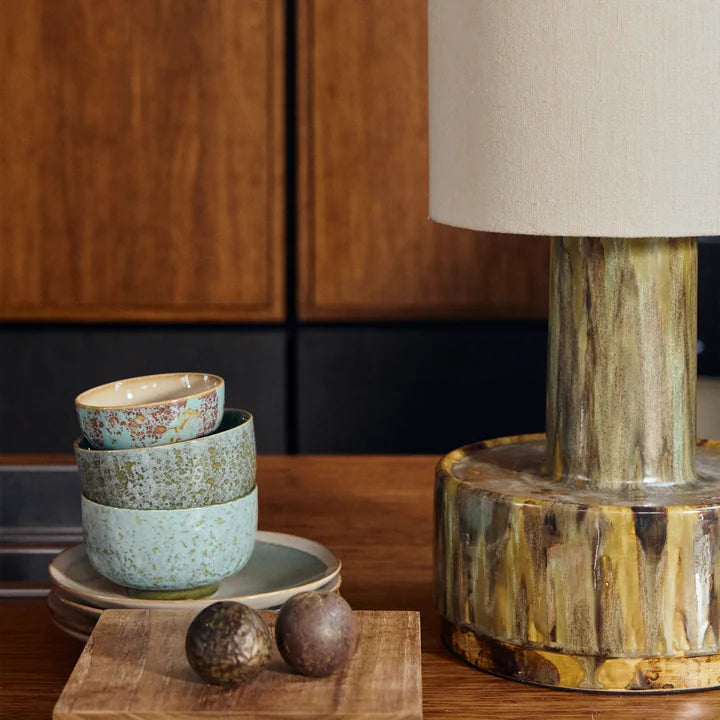 HKLIVING - Ceramic Lamp Base, Reactive Green