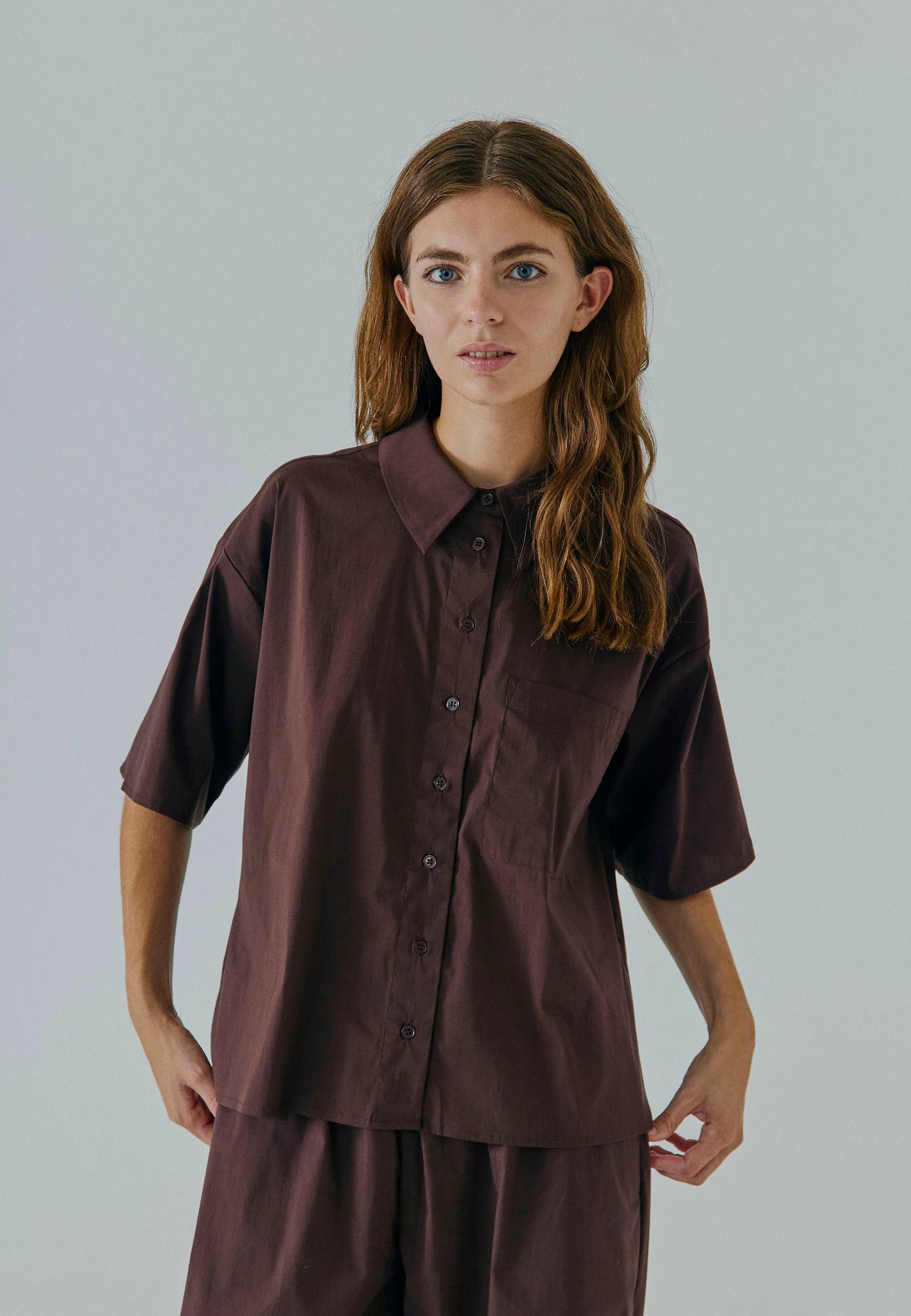 NORR - Otilia String Shirt, Brown