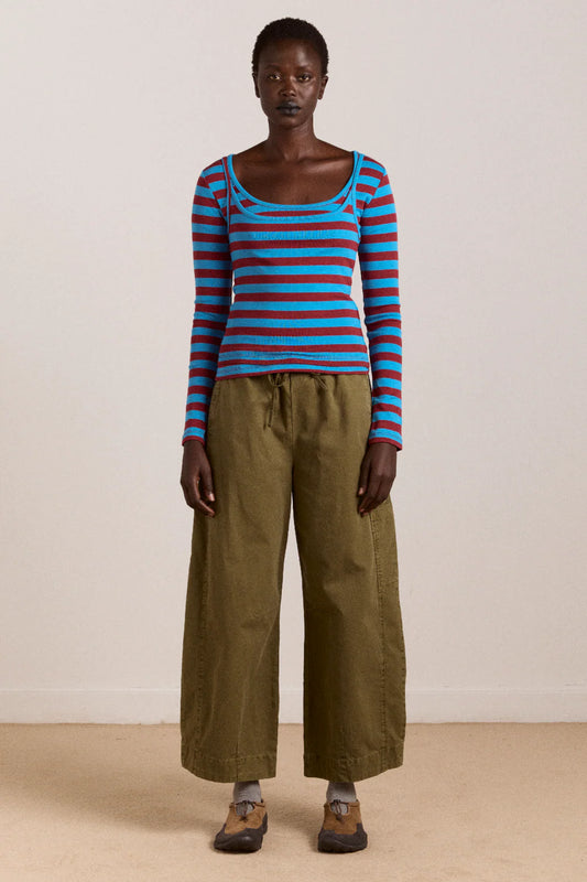 Damson Madder - Felix Twill Trouser, Olive