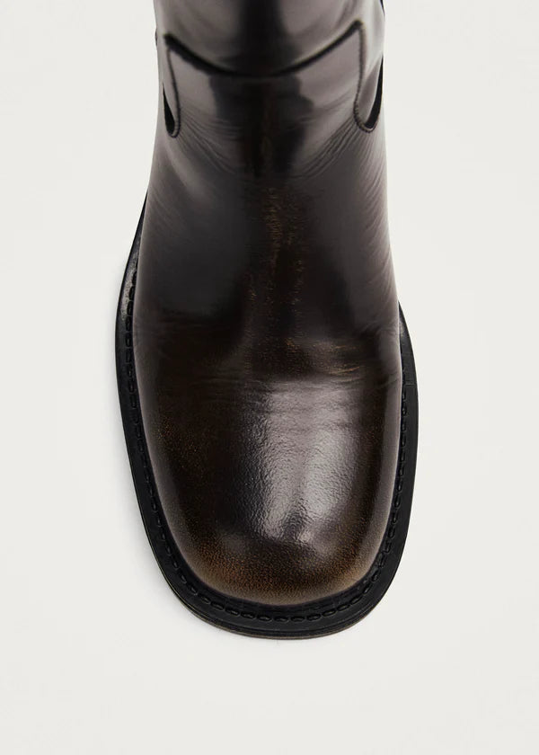 Alohas - Sajan Vintage Effect Leather Boots, Brown