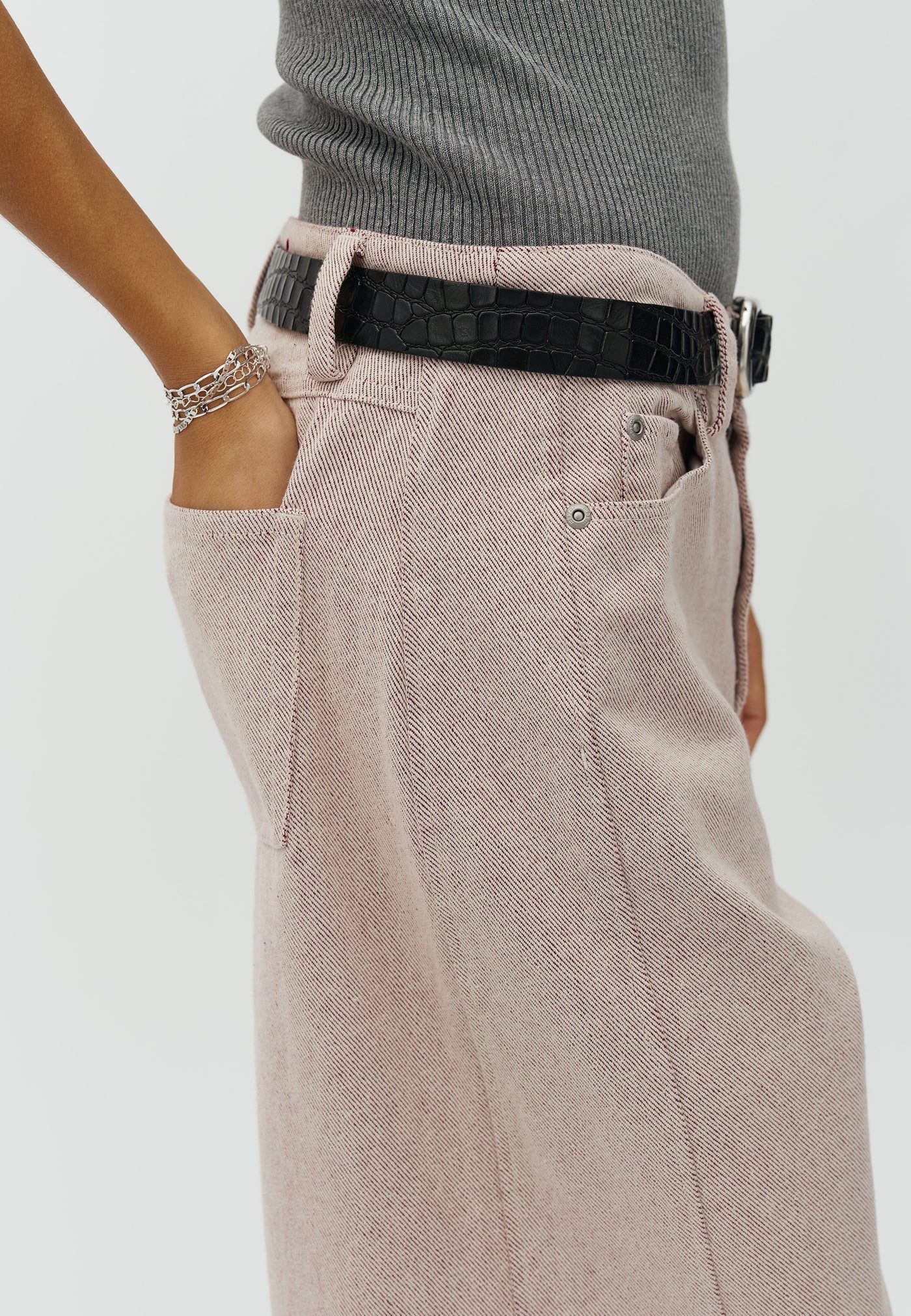 MbyM - Stellani Jeans, Light Berry Wash