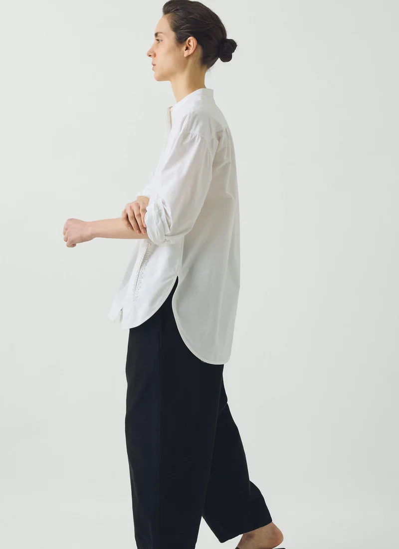 TOAST - French Knot Cotton Shirt, Natural White