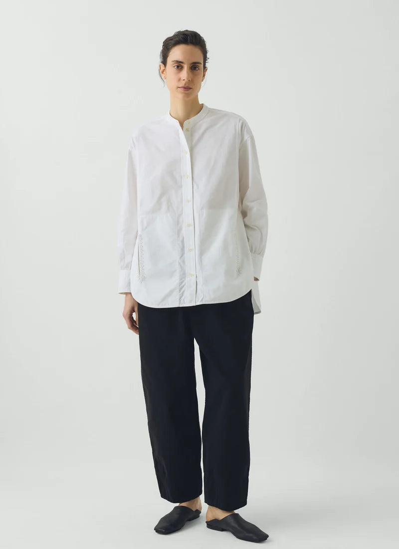 TOAST - French Knot Cotton Shirt, Natural White