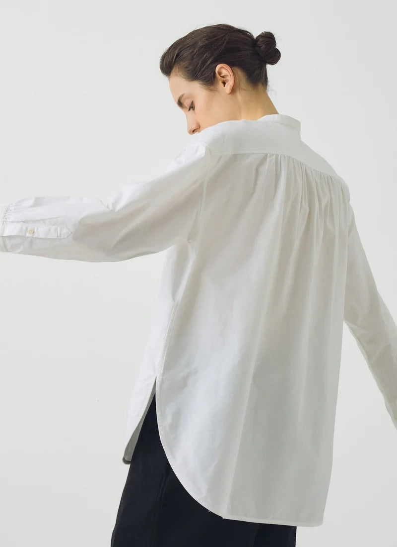 TOAST - French Knot Cotton Shirt, Natural White