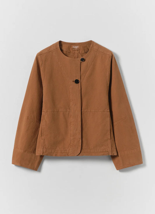 TOAST - Sculpted Brushed Cotton Canvas Jacket, Brown Anice