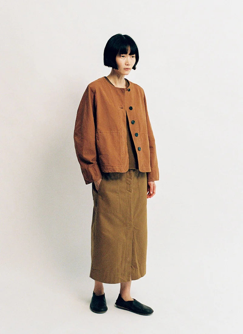 TOAST - Sculpted Brushed Cotton Canvas Jacket, Brown Anice