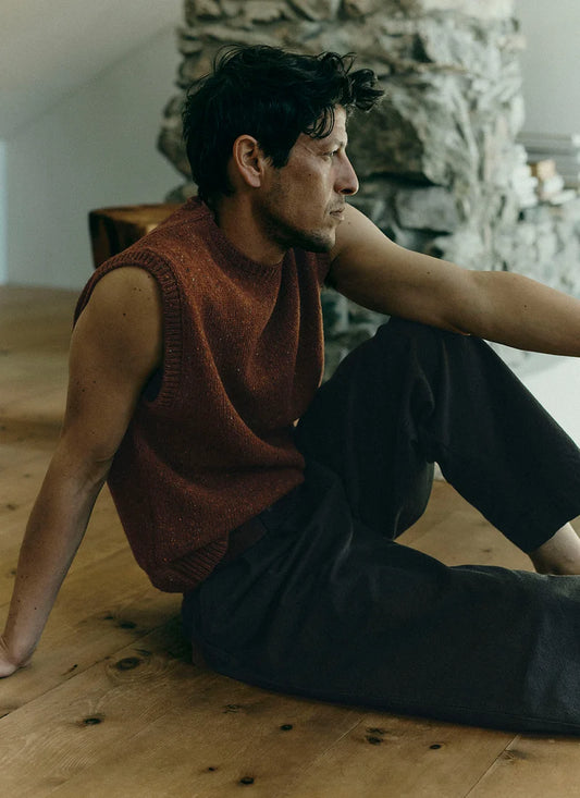 TOAST - Donegal Wool Crew Neck Tank, Copper