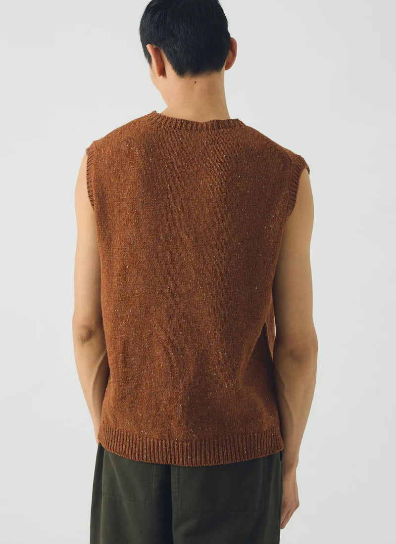 TOAST - Donegal Wool Crew Neck Tank, Copper