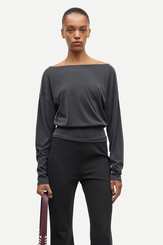 Samsøe Samsøe - Sasusu Long Sleeve Top, Black