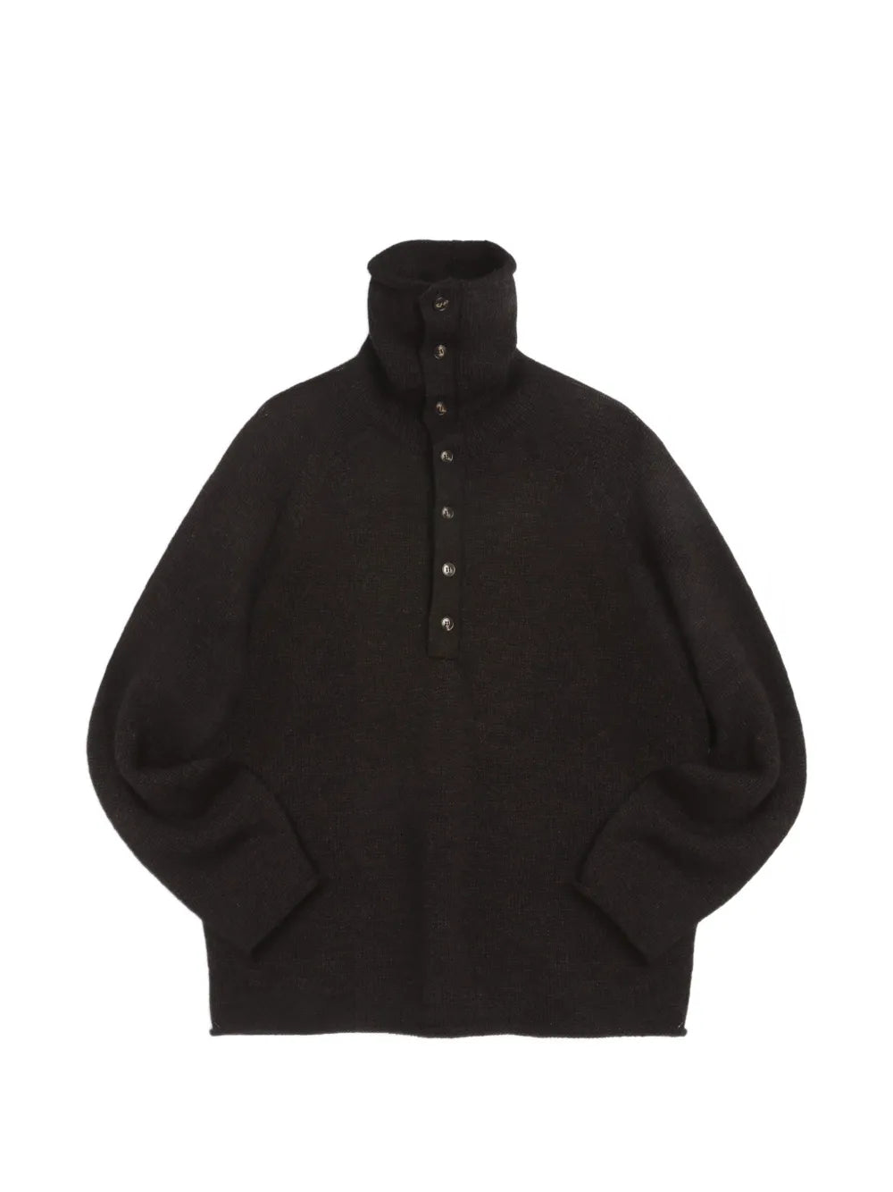YMC - Runaway Neck Knit, Dark Brown