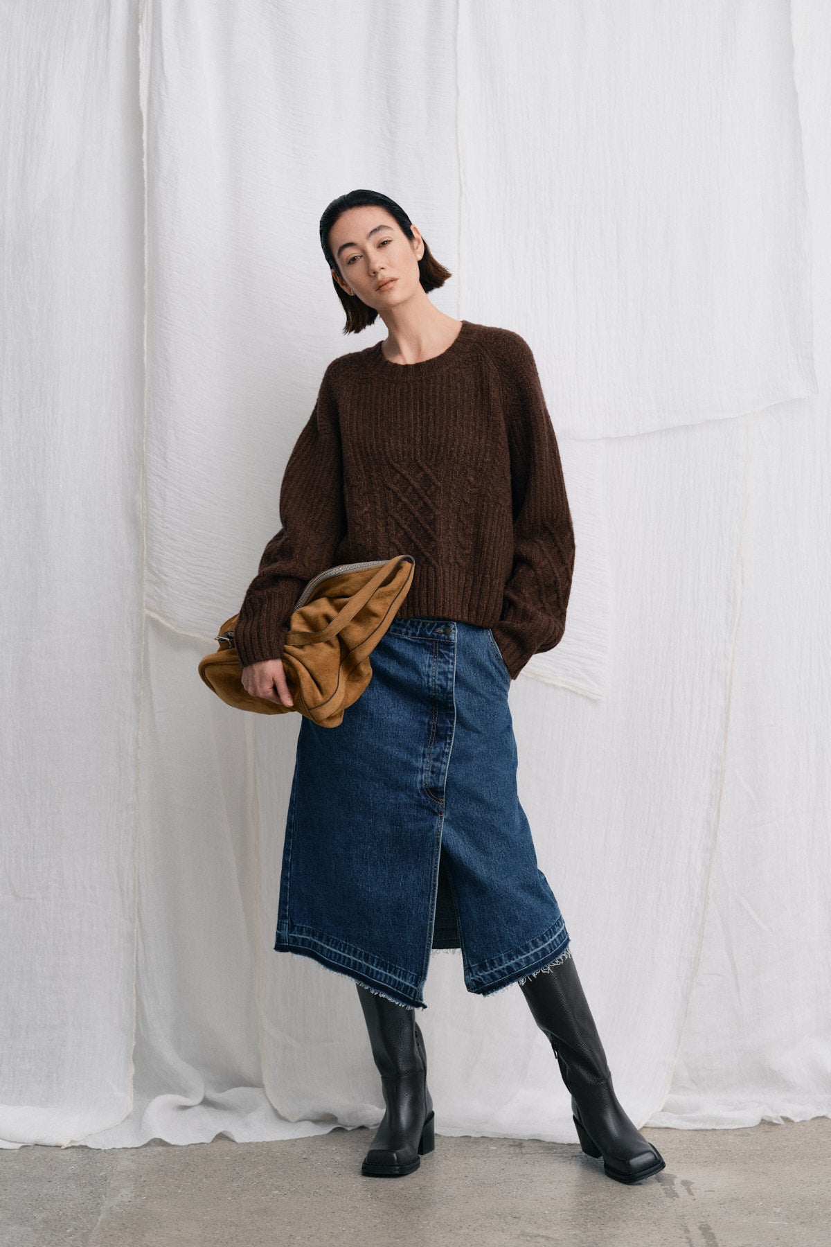Rabens Saloner - Nicka Denim Skirt, Dark Indigo
