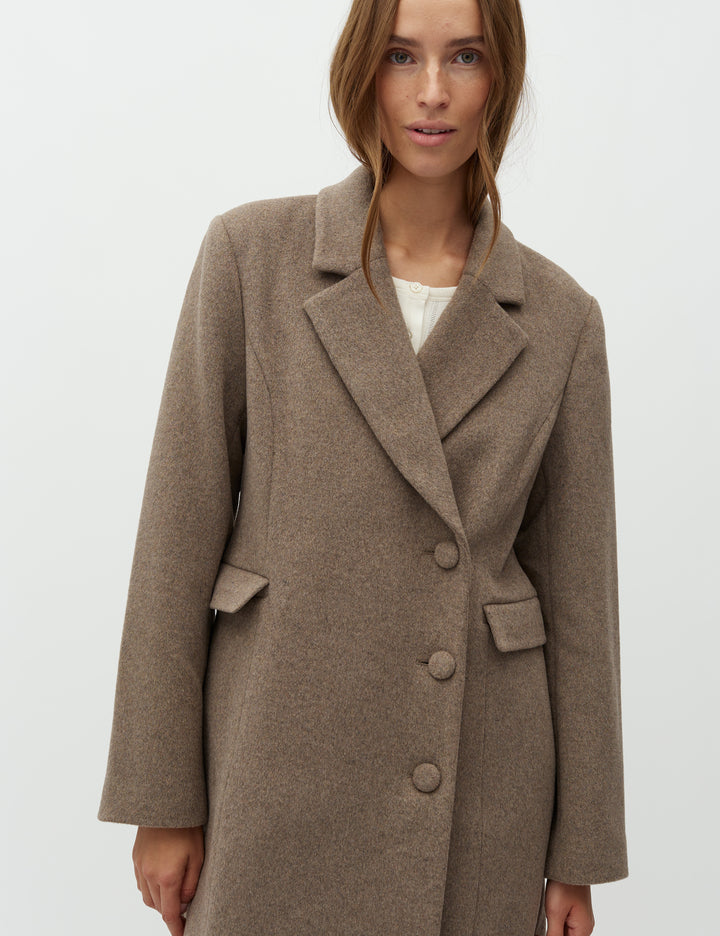 MbyM - Iva Coat, Greige Melange