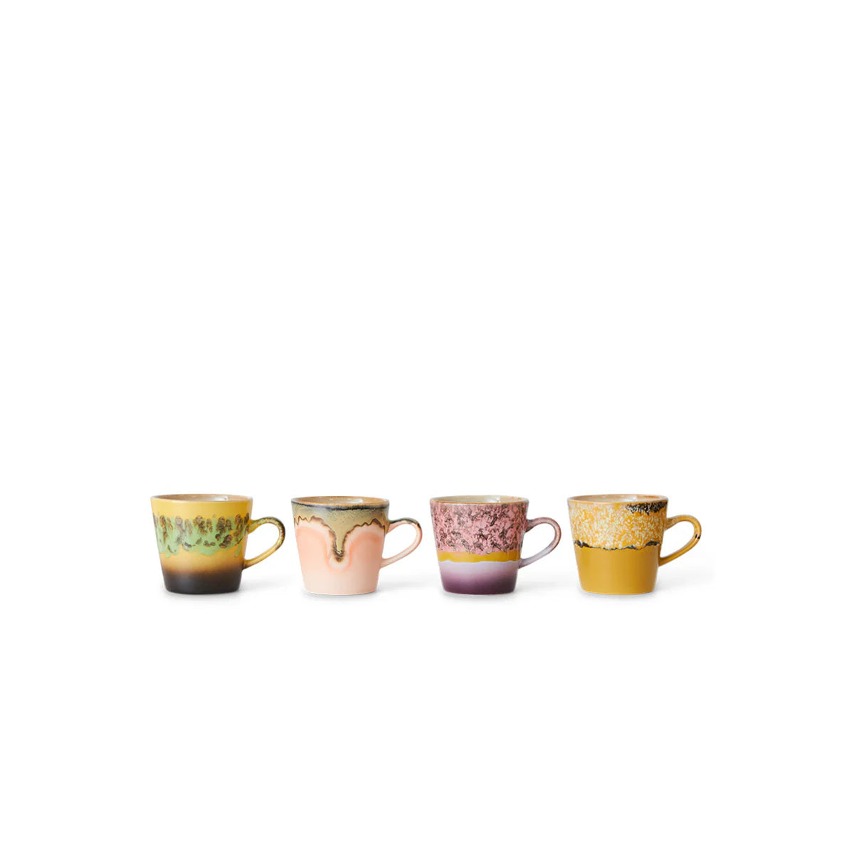 HKLIVING - 70s Ceramics: Americano Mug, Radiant (set of 4)
