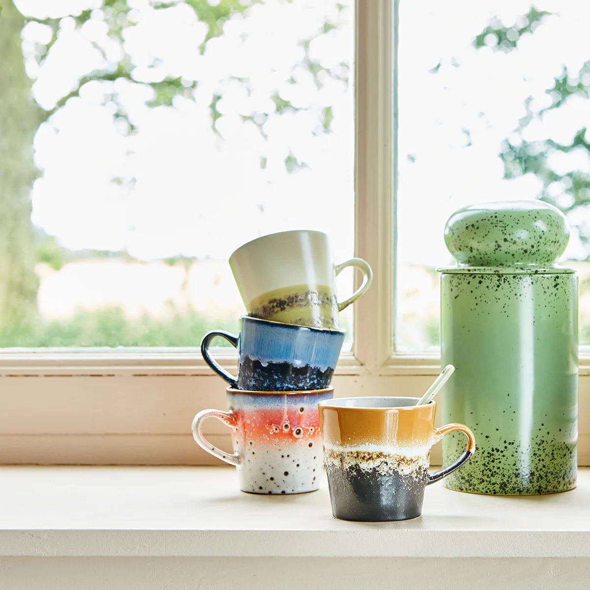 HKLIVING - 70s Ceramics: Americano Mug, Night