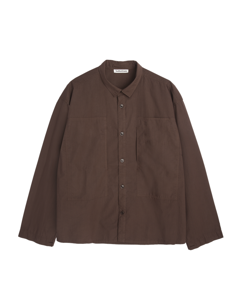 YMC - Trapper Shirt, Brown