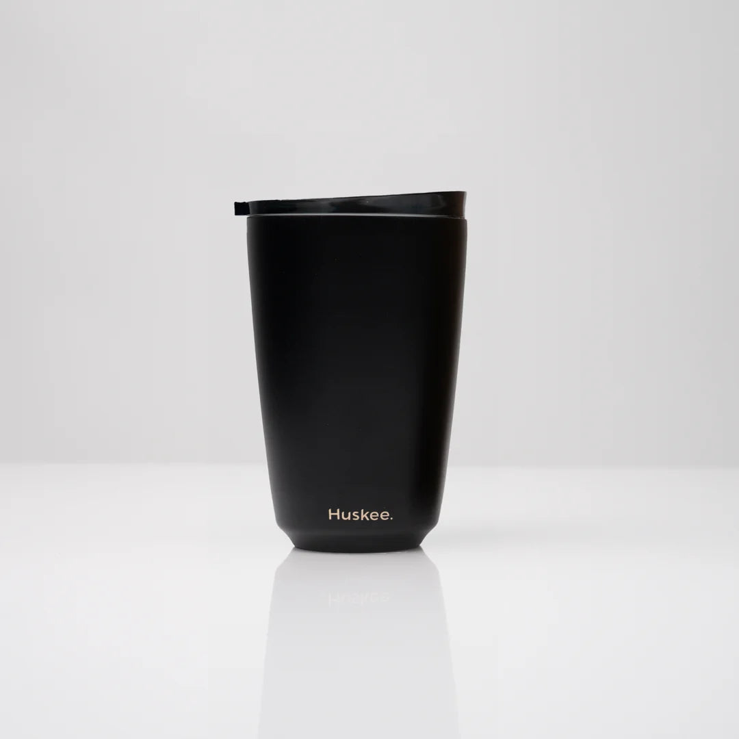 HuskeeCup 12oz HuskeeSteel Cup & Lid - Black
