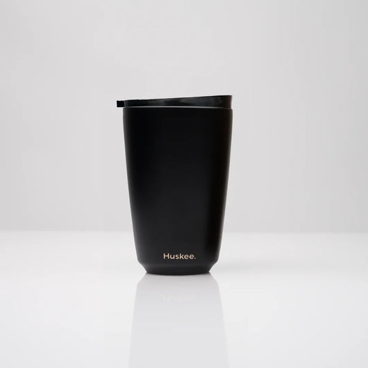 HuskeeCup 12oz HuskeeSteel Cup & Lid - Black