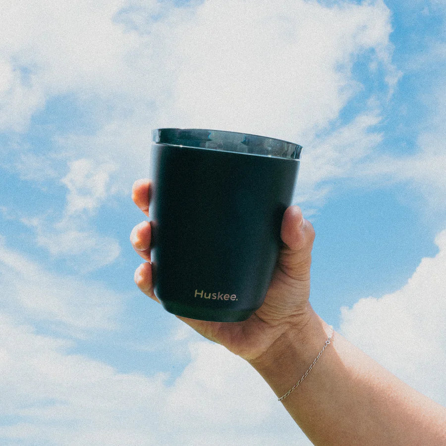 HuskeeCup 12oz HuskeeSteel Cup & Lid - Black