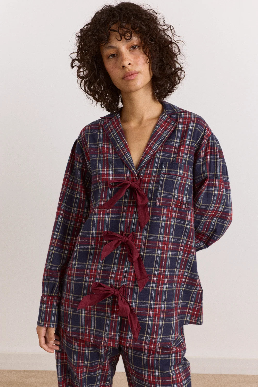 Damson Madder - Antonella PJ Set, Tawny Check