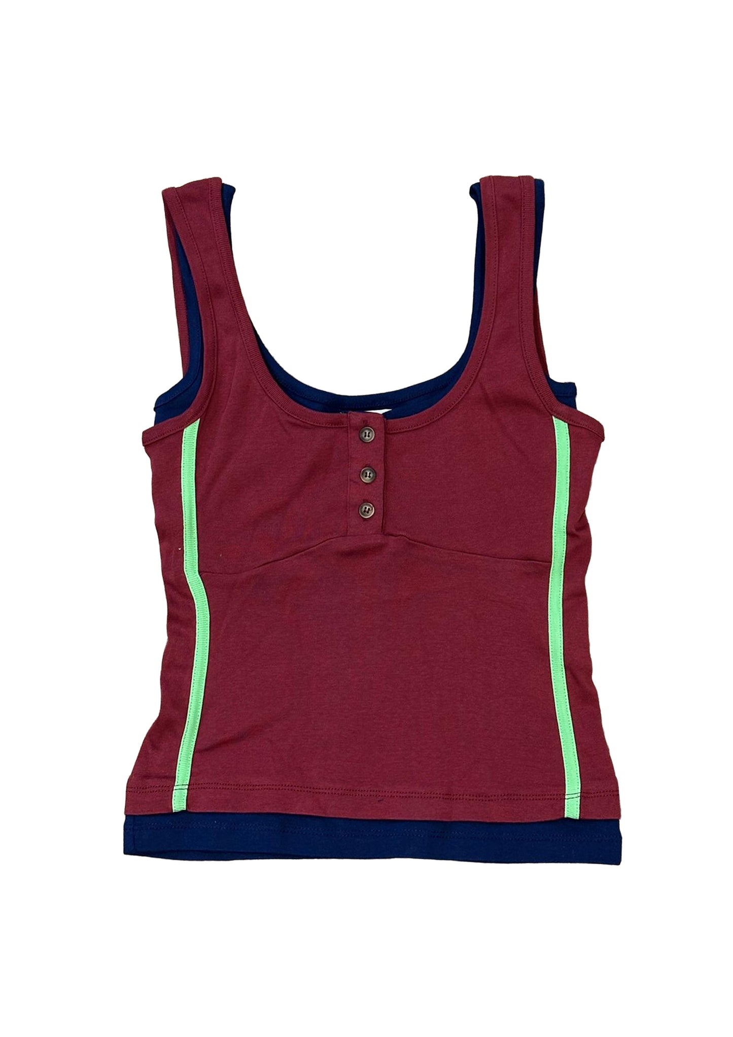 Damson Madder - Tommie Double Layered Tank, Multi