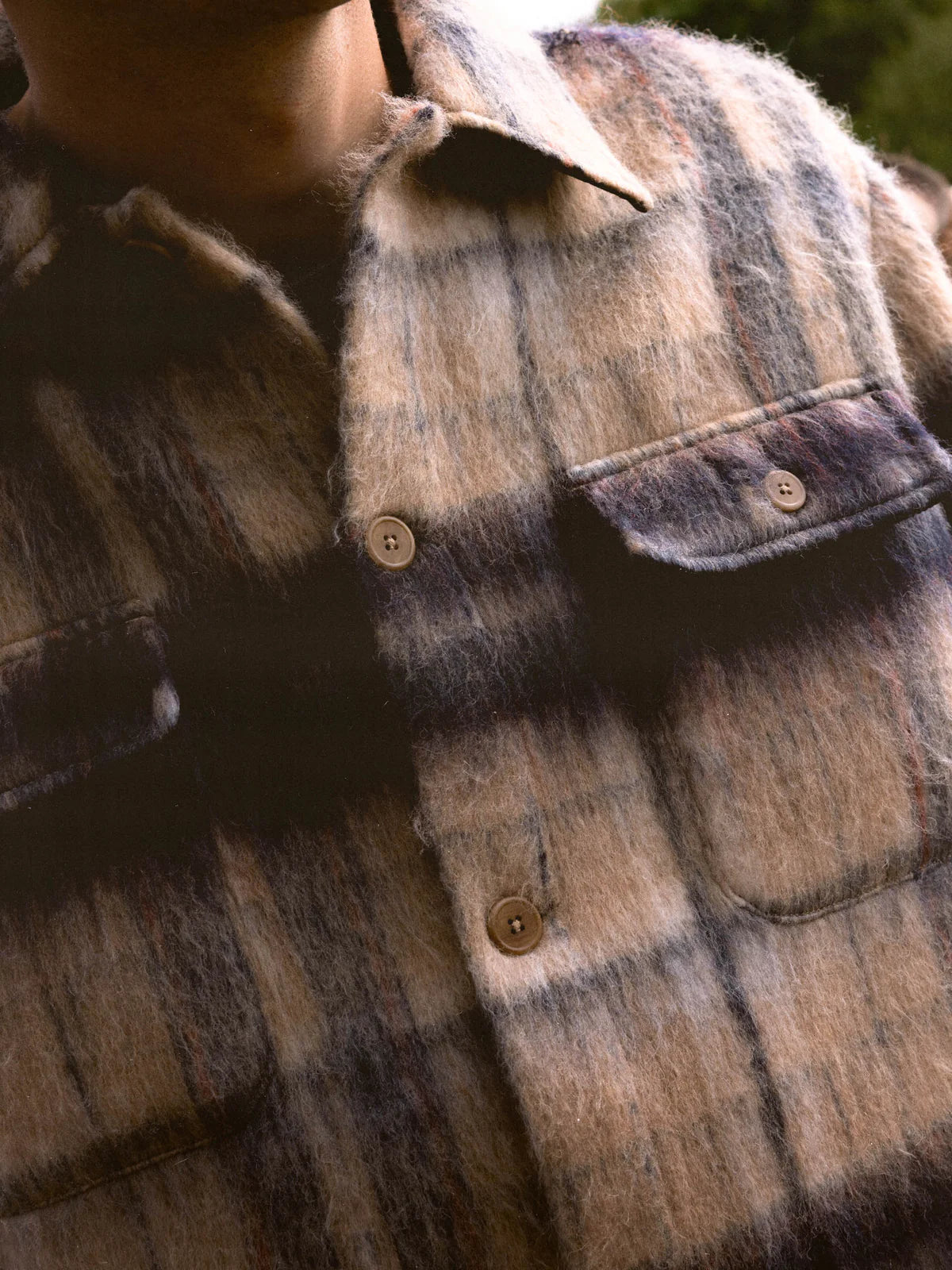 Kestin - Haston Jacket, Oat Check Brushed Wool