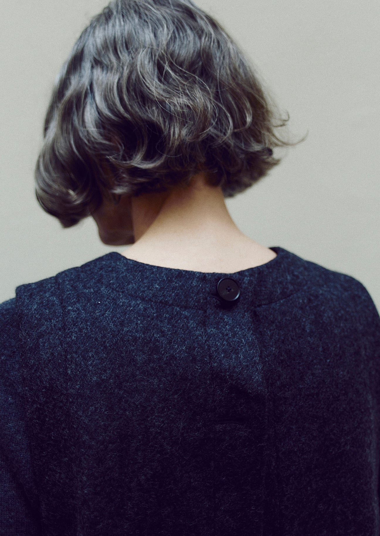 TOAST - Boiled Wool Twill Button Back Top