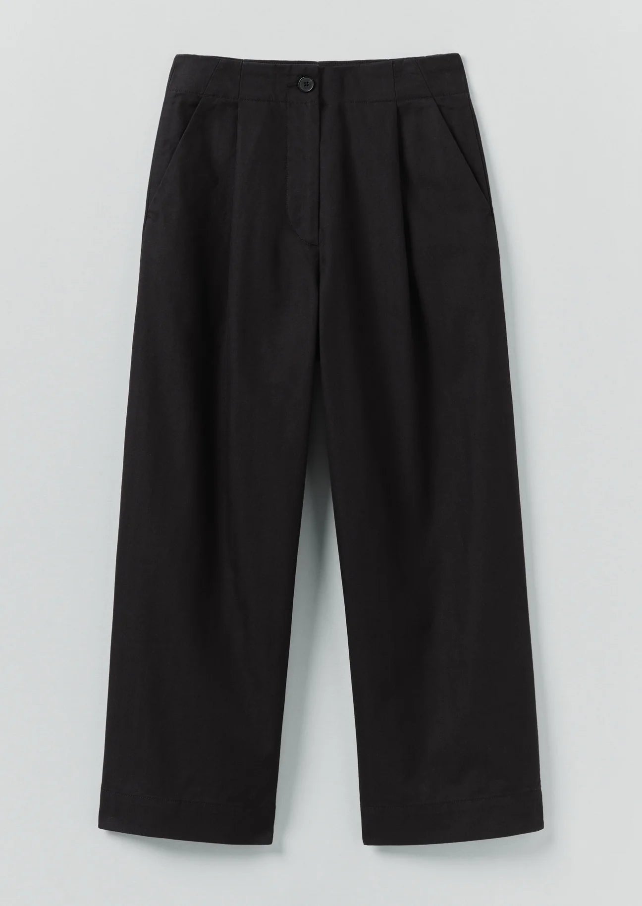 TOAST - Cotton Wool Herringbone Pleat Front Trouser