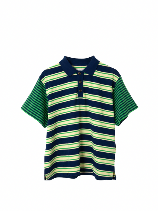 Damson Madder - Zia Rugby Shirt, Mix Stripe