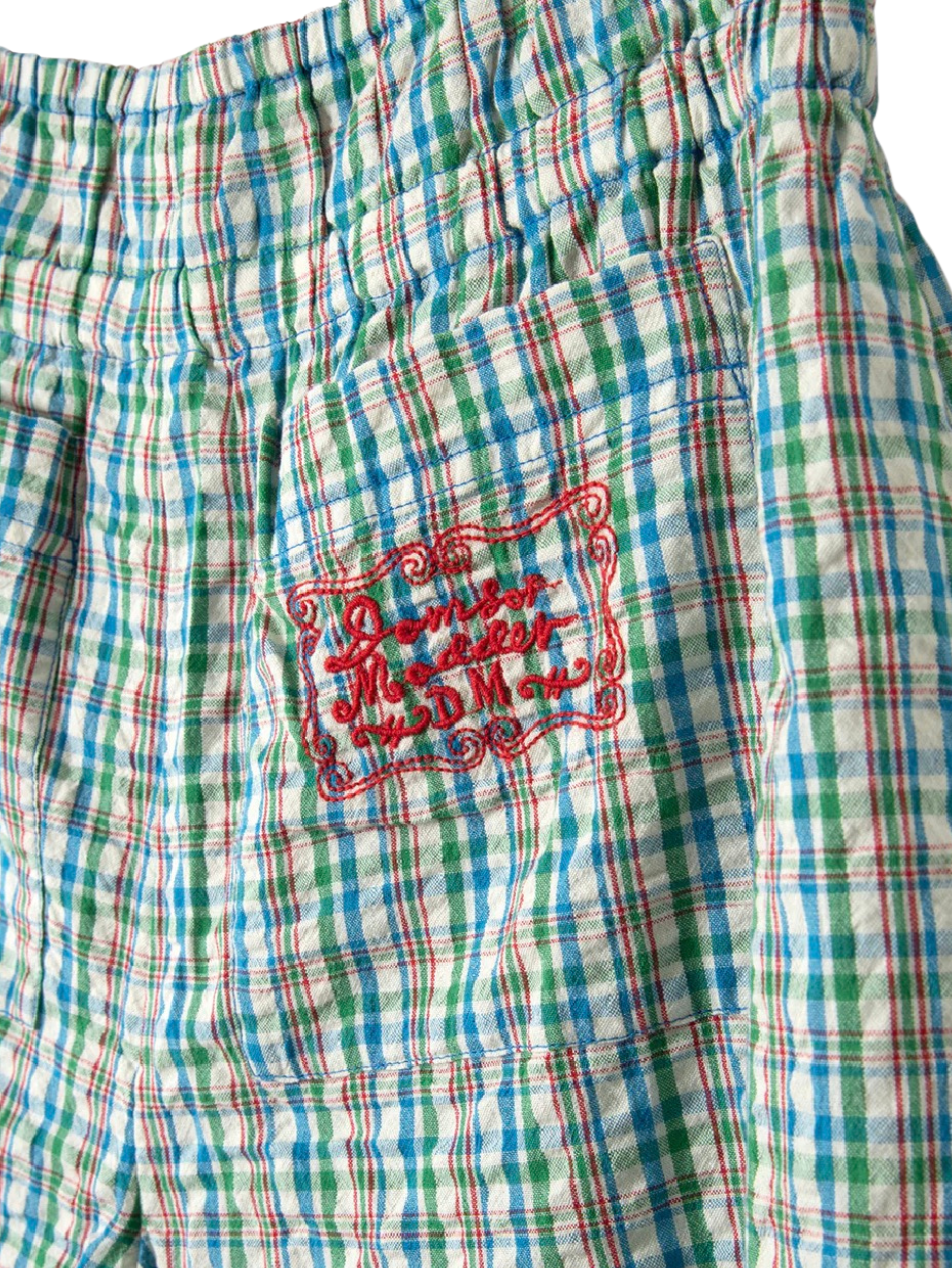 Damson Madder - Kairo Boxer Short, Picnic Check