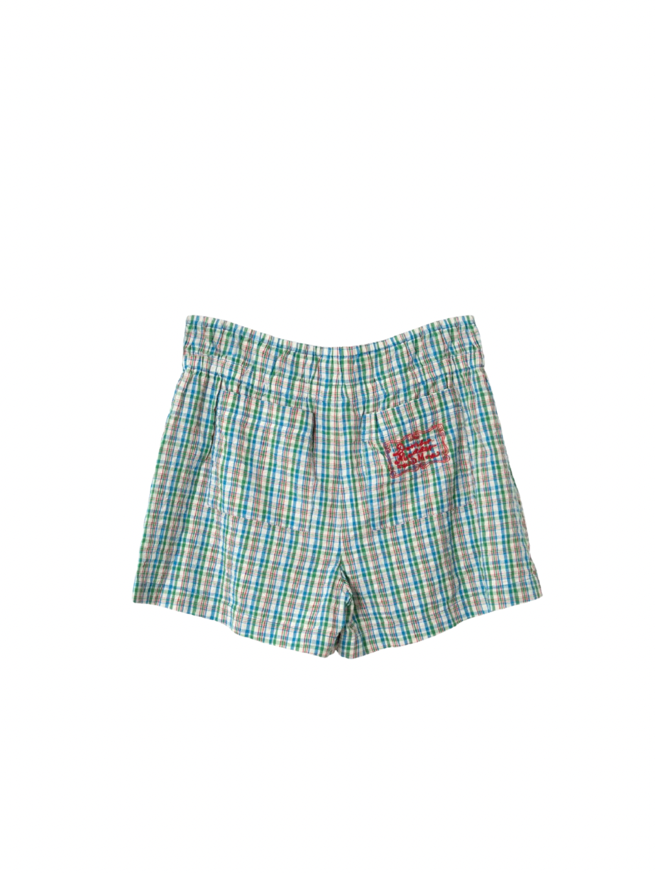 Damson Madder - Kairo Boxer Short, Picnic Check