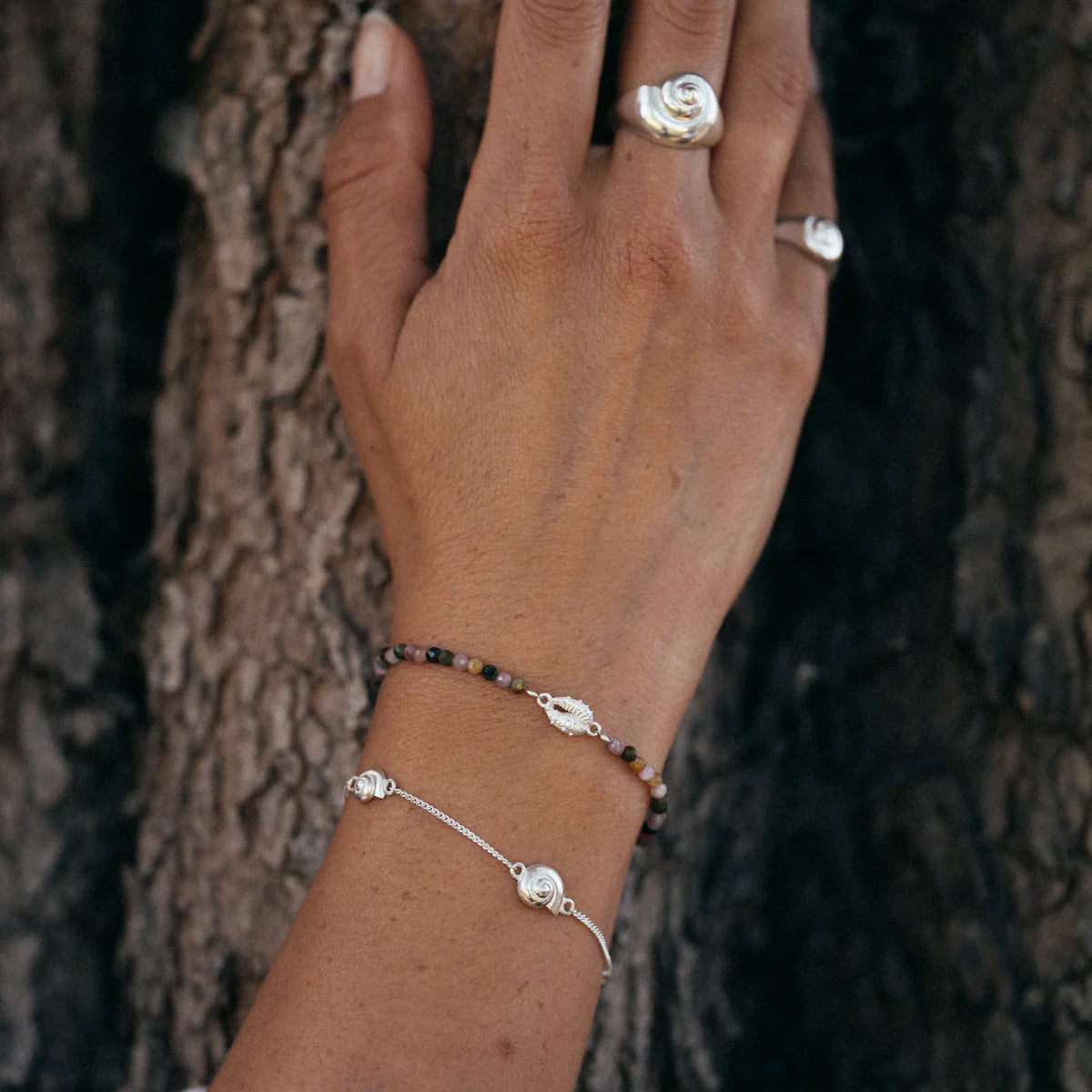 Rachel Entwistle - Inanna Spiral Fine Bracelet, Silver