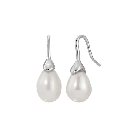 Heaven Mayhem - Odette Earrings, Pearl and Silver