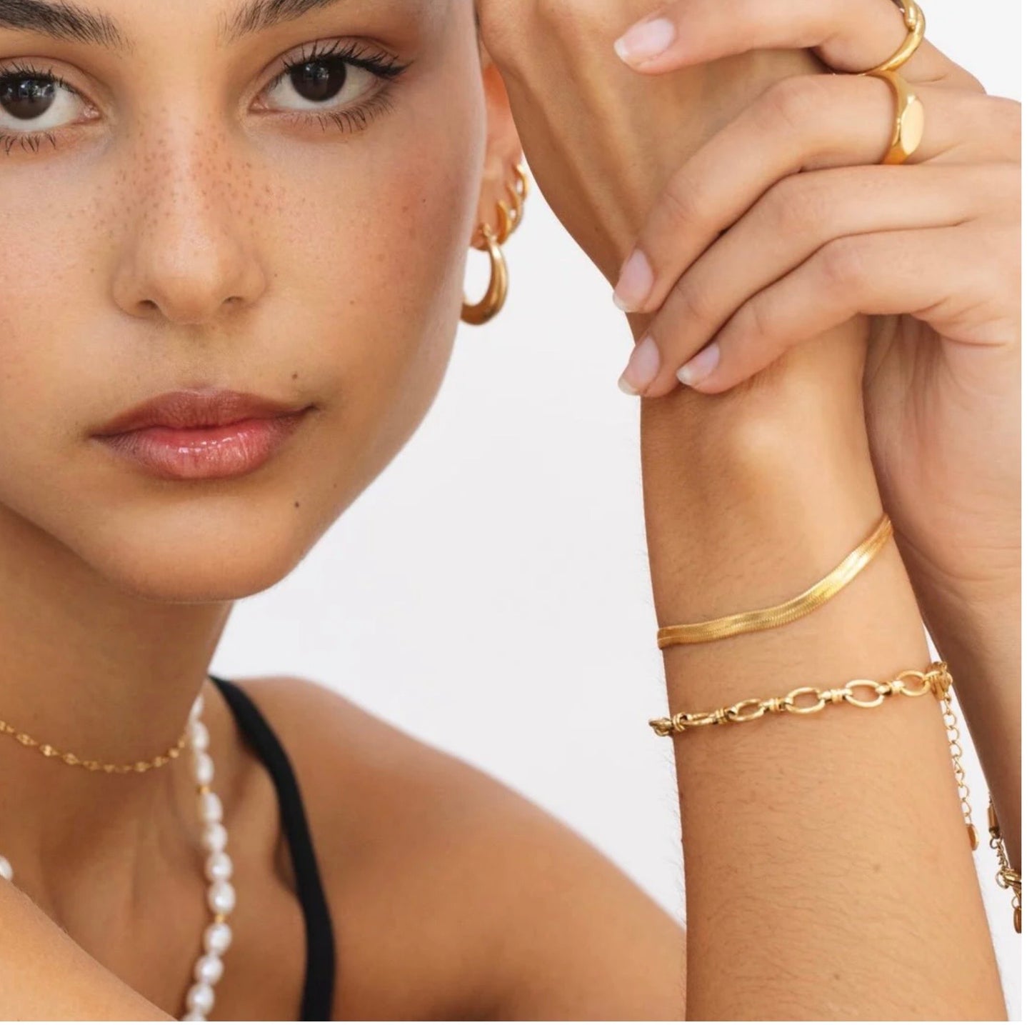 By Rae - The Milan Snake Bracelet, Gold