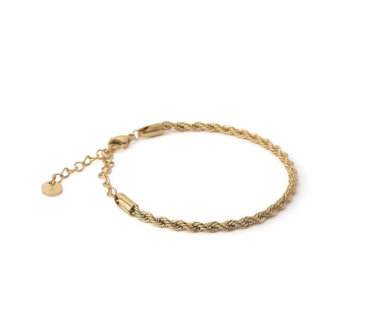 By Rae - The Bora Bora Rope Bracelet, Gold