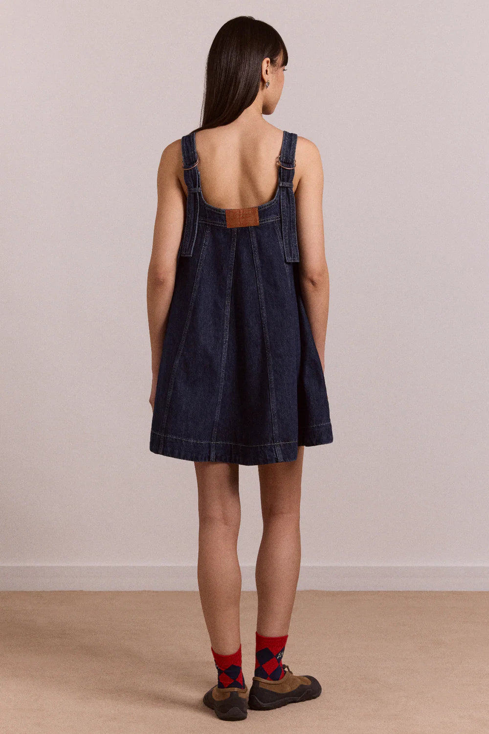 Damson Madder - Immy Mini Dress, Dark Wash