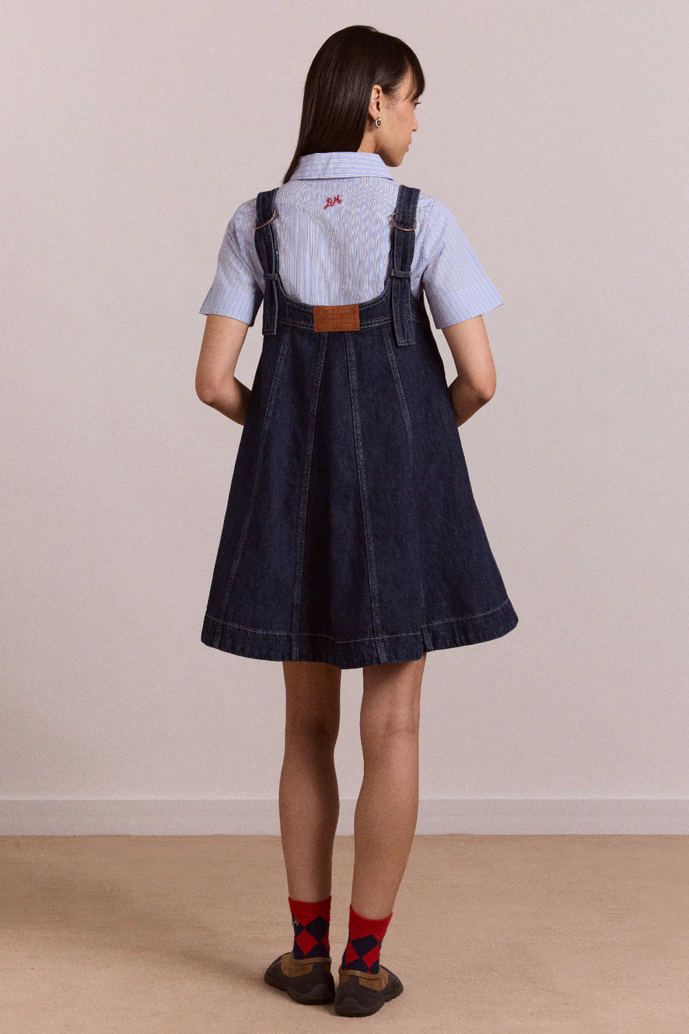 Damson Madder - Immy Mini Dress, Dark Wash