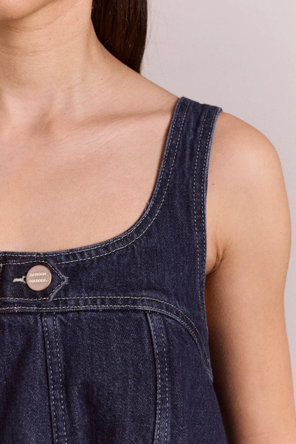 Damson Madder - Immy Mini Dress, Dark Wash