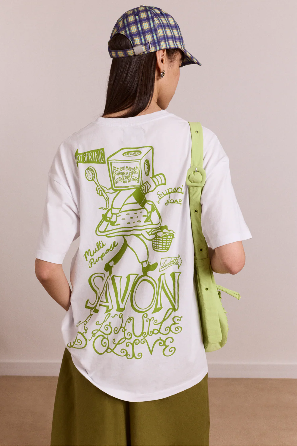 Damson Madder - Savon Graphic T-Shirt, White