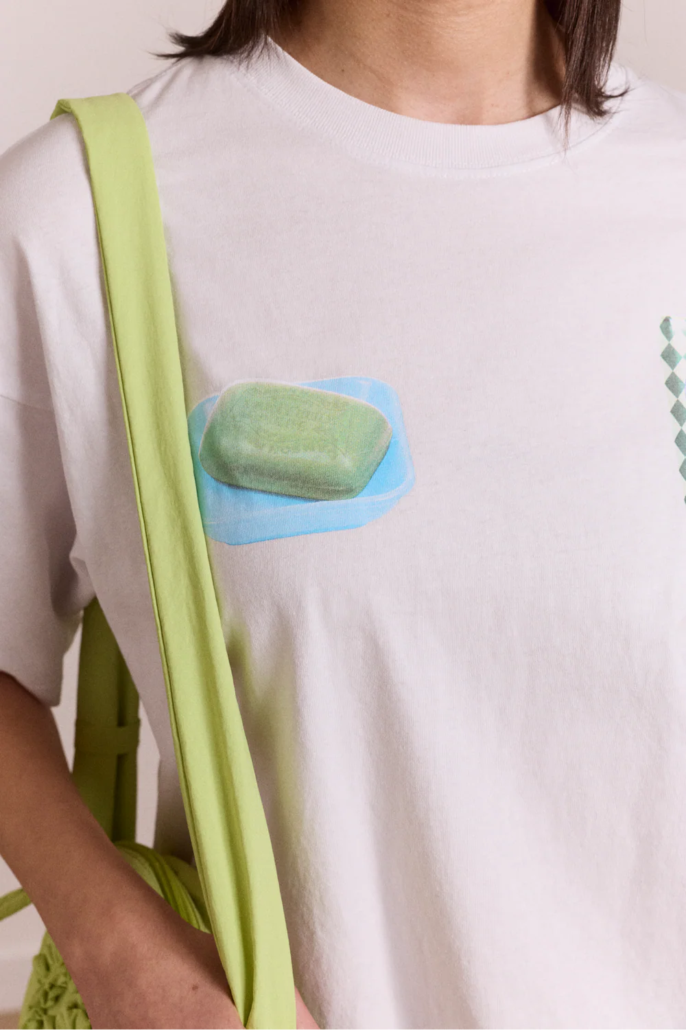 Damson Madder - Savon Graphic T-Shirt, White