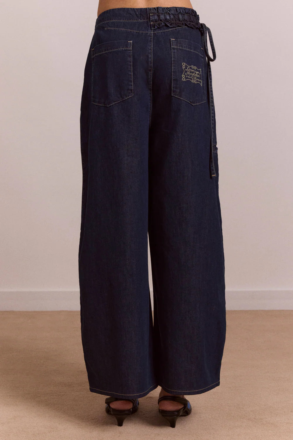 Damson Madder - Straight Leg Augusta Jeans, Dark Indigo