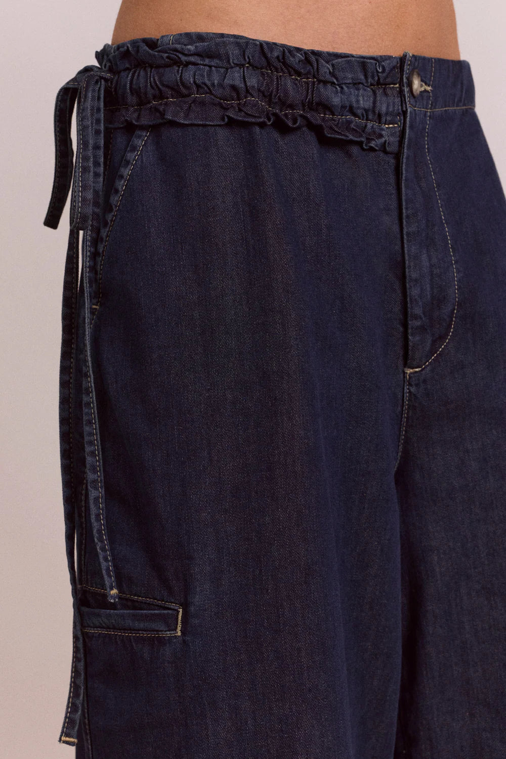 Damson Madder - Straight Leg Augusta Jeans, Dark Indigo