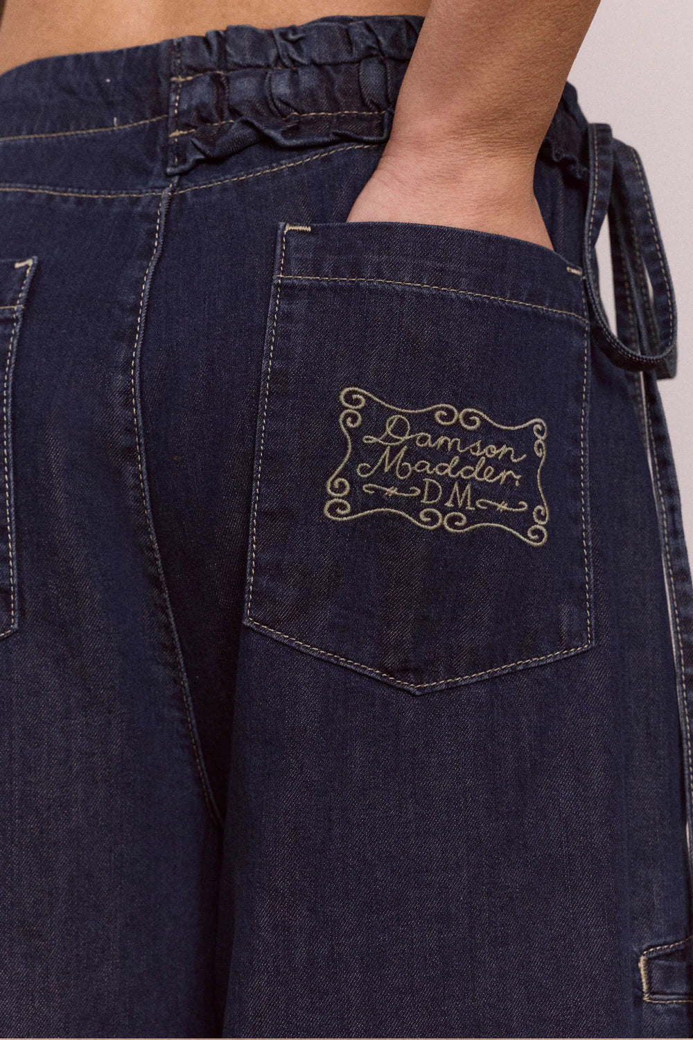 Damson Madder - Straight Leg Augusta Jeans, Dark Indigo