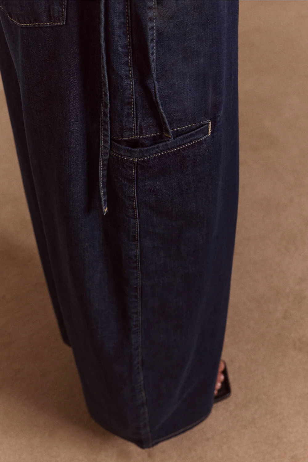 Damson Madder - Straight Leg Augusta Jeans, Dark Indigo
