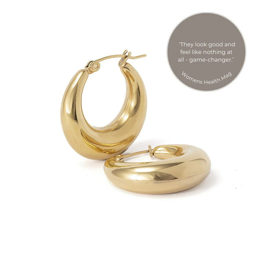 By Rae - The Palma Essential Hoop, Gold