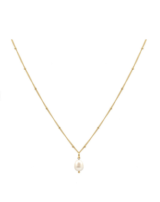 By Rae - The Soleil Pearl Pendant, Gold