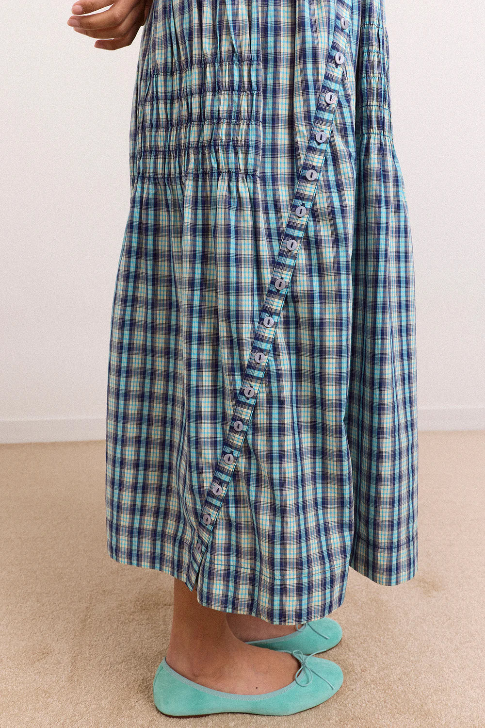 Damson Madder - Lyra Midi Dress, Tomboy Check